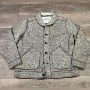 Tommy Bahama Gray Cardigan-Style Jacket